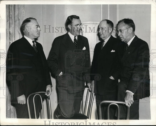 1941 Press Photo Walter Geist, Charles Wilson, JE Baker and Redfield Proctor - Historic Images