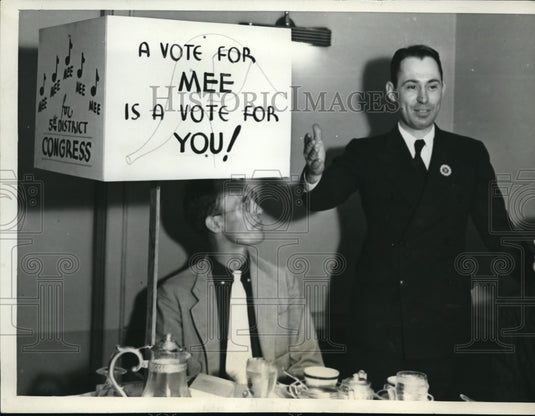 1936 Press Photo John Wiliam Mee run for Congress Oklahoma's District - Historic Images
