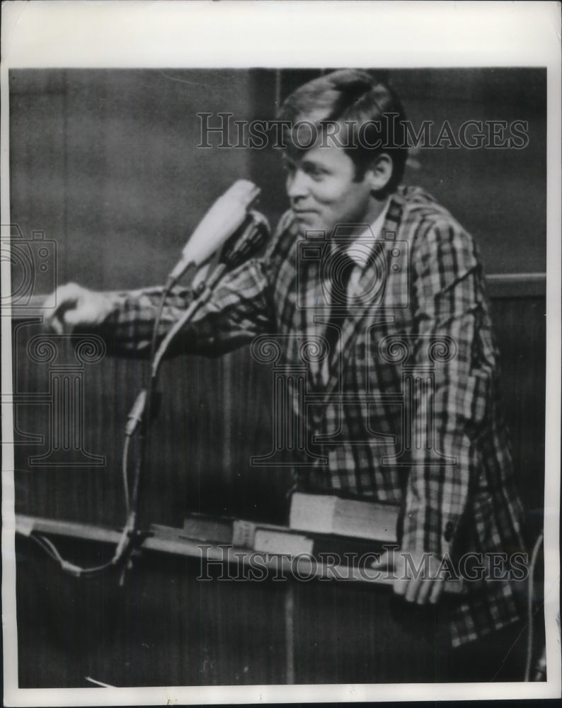 1969 Press Photo Arthur Jones Baptist Student Testifies Against Denis Rohan - Historic Images