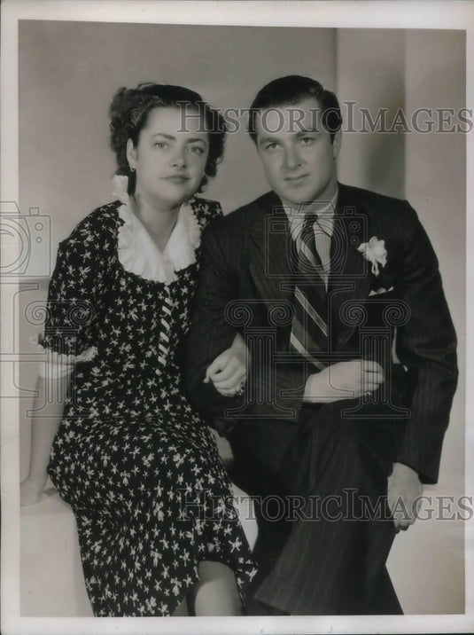 1937 Press Photo Jeanne Havens & Charles Miller III to Wed - Historic Images