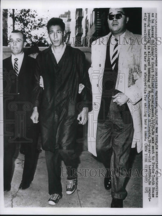 1959 Press Photo Julio Martinez is headed to children's court - Historic Images