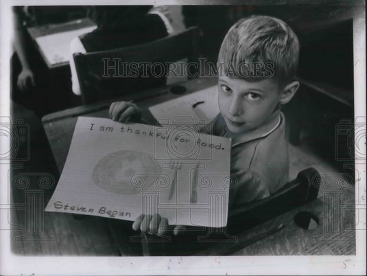 1963 Cleveland, Ohio Steven Began at Wm Cullen school - Historic Images
