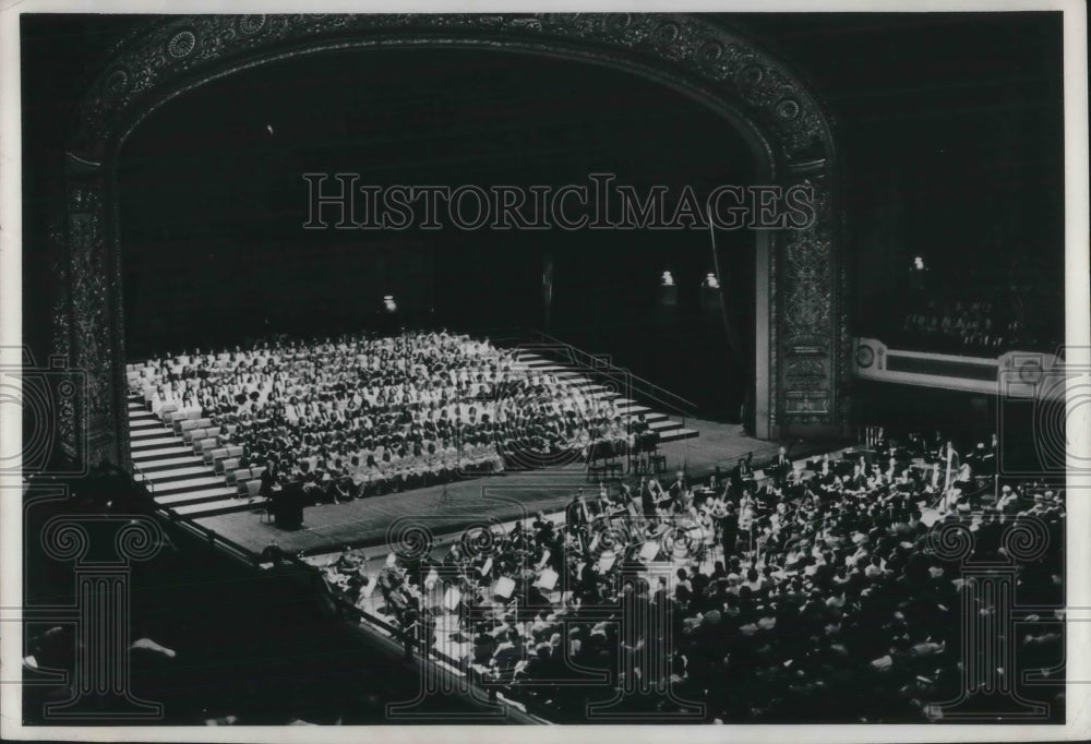 1973 auditorium where an event is taking place - Historic Images