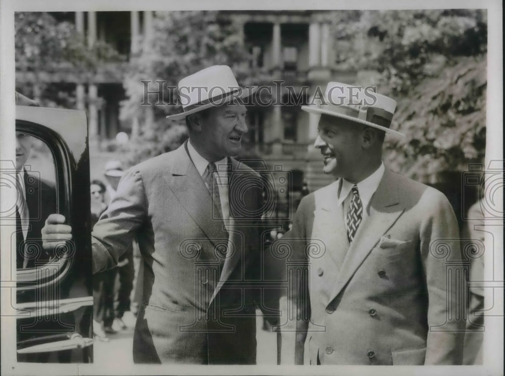 1935 Press Photo James Moffet resigns to Stewart McDonald Federal Housing - Historic Images