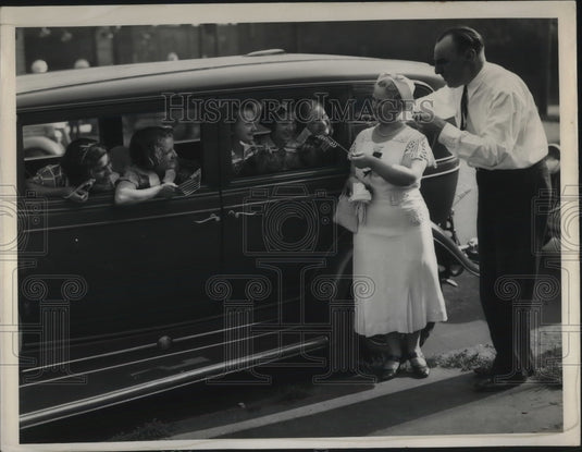 1938 Press Photo Isabell Solder & Judge Frank Merrick - Historic Images