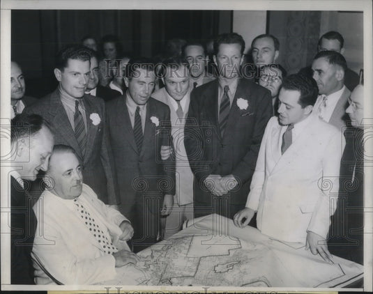1937 Flying Aces welcomed to Los Angeles today.  - Historic Images