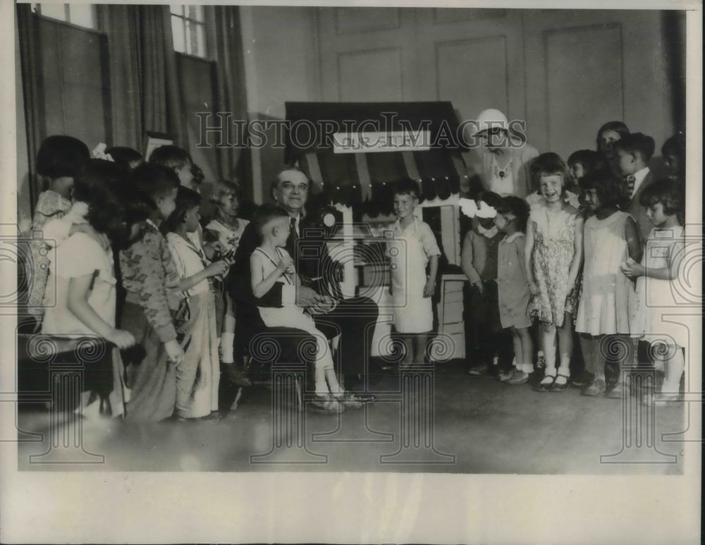 1932 Press Photo Van Hornesville Country School Owen D Young - Historic Images