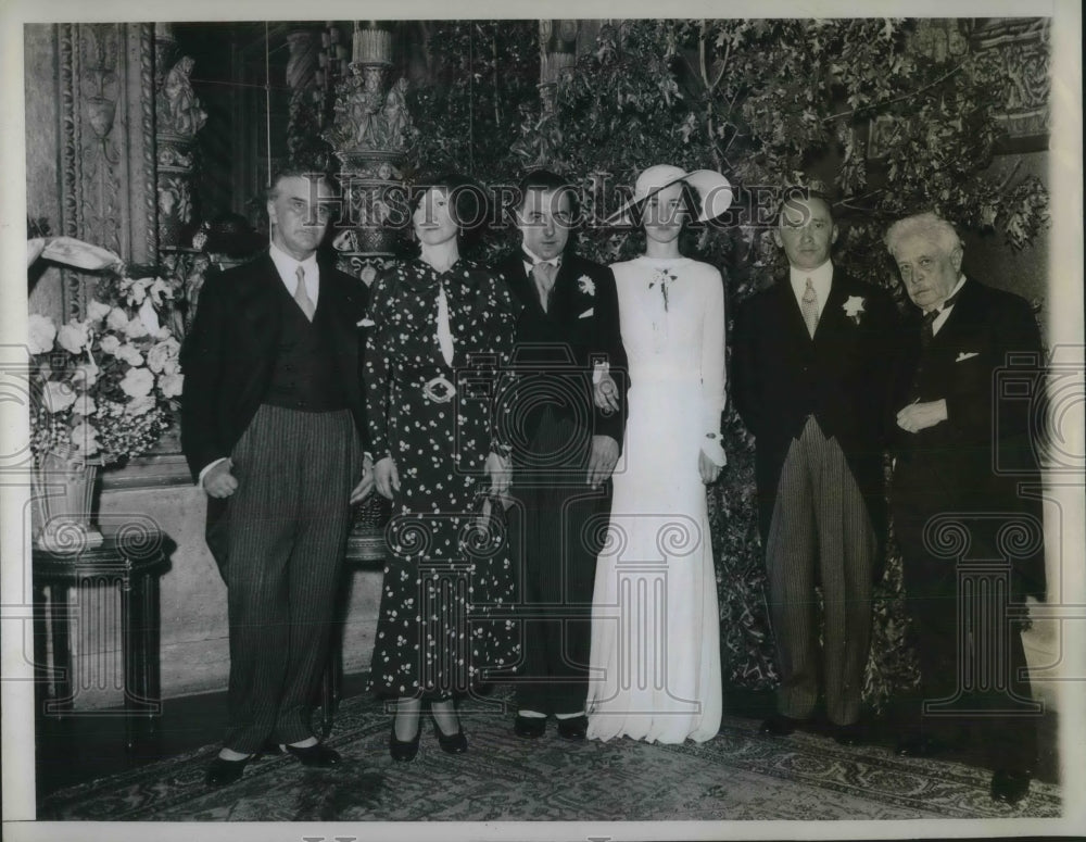 1934 Press Photo Daughter of Italian Consul General in New York Weds - Historic Images