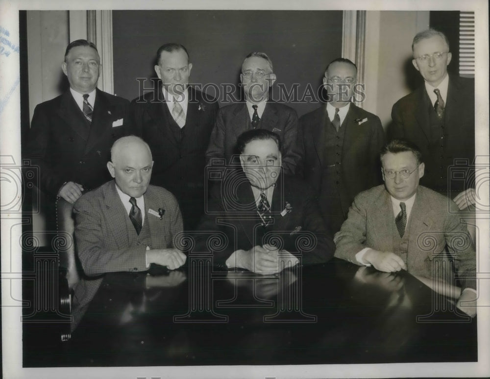 1937 Bitumous Coal Commission Members in Washington, DC - Historic Images