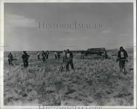 1941 Press Photo Enrollees from the Grazing Service camp near Moab, Utah - Historic Images