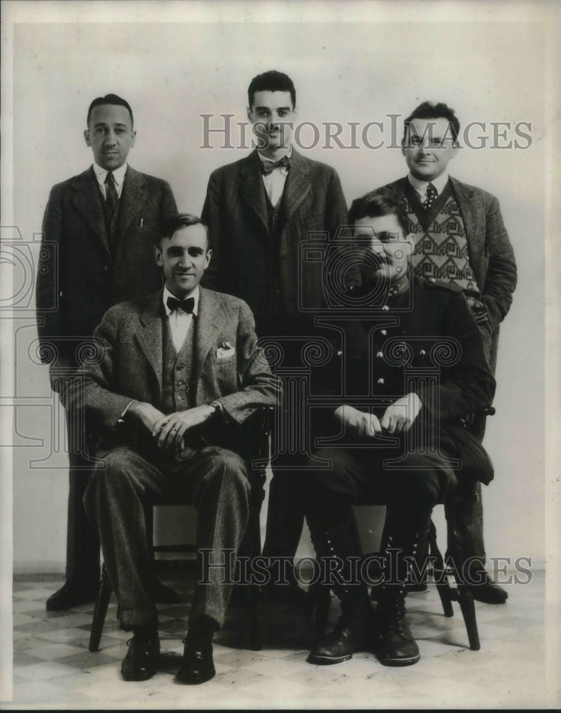 1930 Press Photo 5 people aide for the belgica.-Historic Images