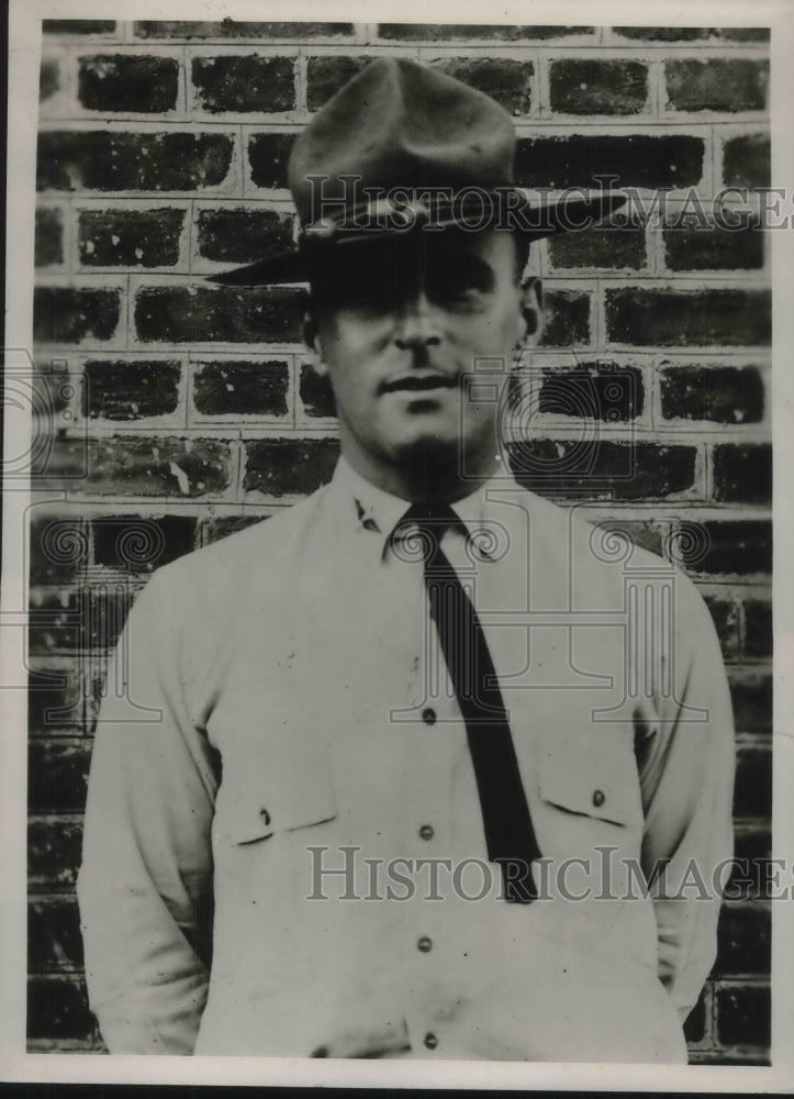1923 Press Photo 1st Sgt Harold L George,pilot of a Martin bomber- Historic Images