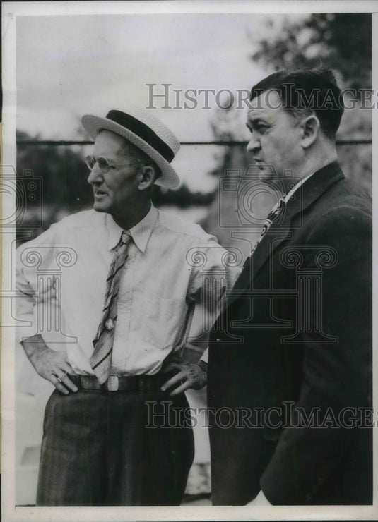 1938 Press Photo Powhattan, Ark BF Reeve & Gov Carl Bailey - Historic Images