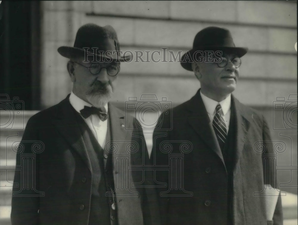 1924 Press Photo H. F. Scaife and Thomas Lane, Witnesses for Committee - Historic Images