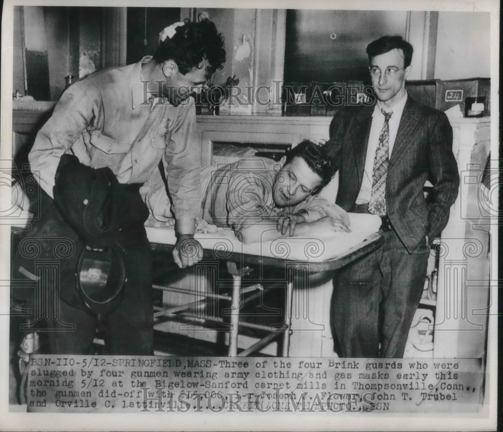 1959 Press Photo Joseph Flower with John Trubel and Orville Lattinville - Historic Images