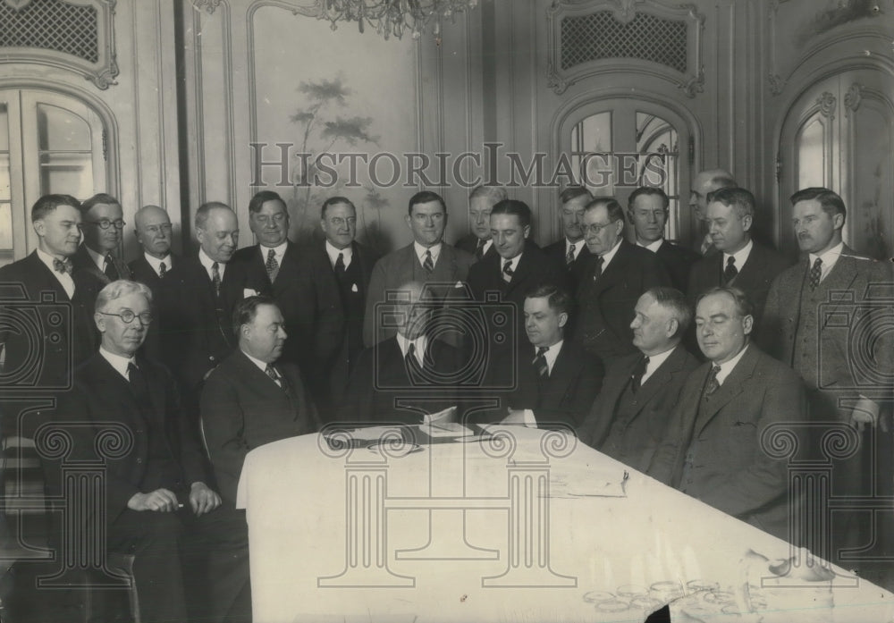 1929 Press Photo A Hearing on the Lake Water Diversion. - Historic Images