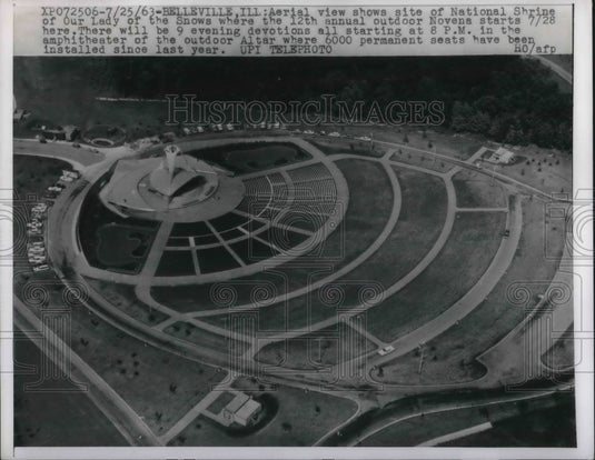 1963 Press Photo National Shrine Our Lady Of The Snow - Historic Images