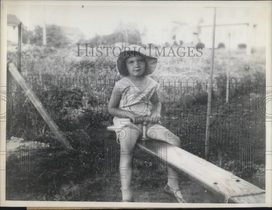 1933 Press Photo Shirley Edna Haslam was abducted from the playground. - Historic Images