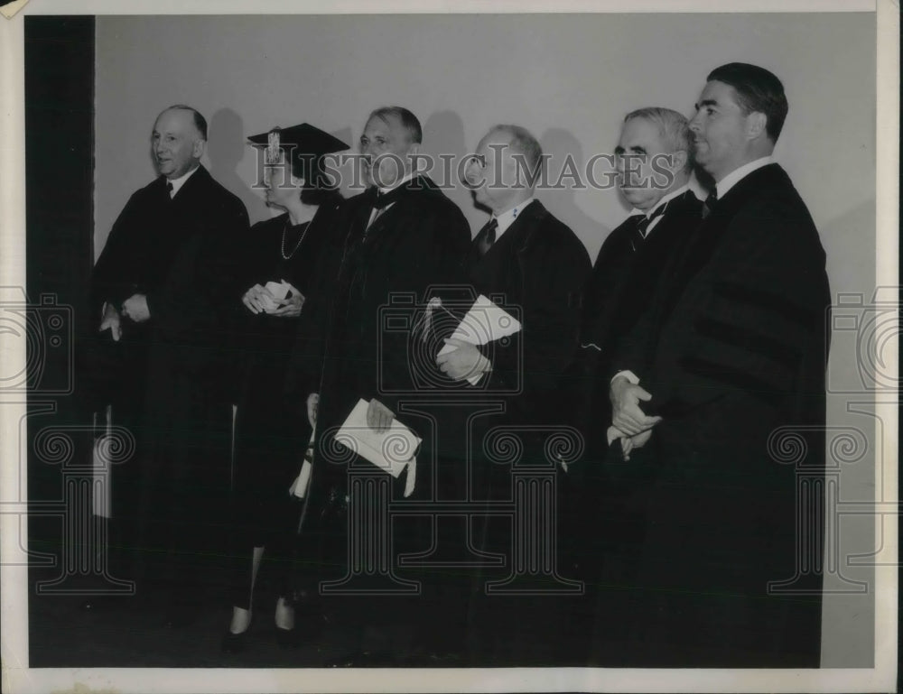 1938 Press Photo Pictures shown recipients Honorary degrees - Historic Images