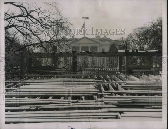 1936 Press Photo Stands for Inaugral ceremony in D.C. - nec38816 - Historic Images