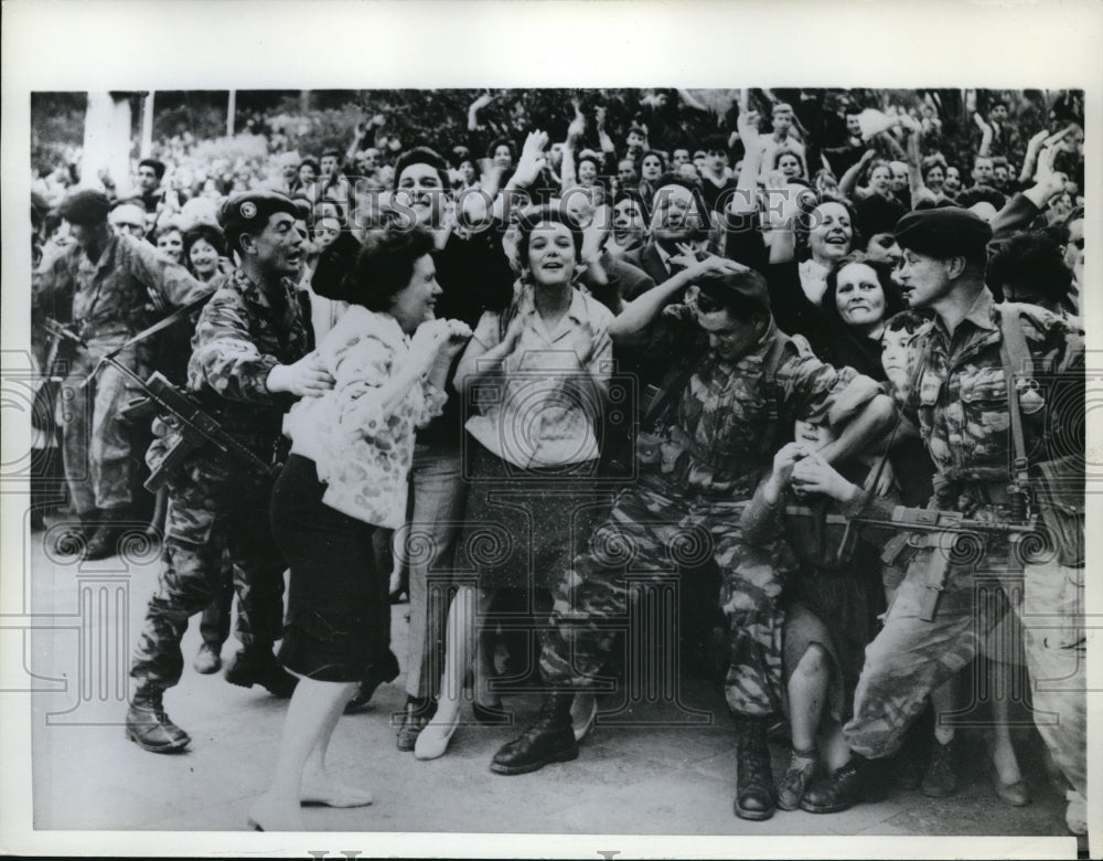 1962 Press Photo France Paratroops - Historic Images