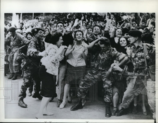 1962 Press Photo France Paratroops - Historic Images