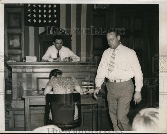 1939 Press Photo Kenneth Nosworthy testified in Potter D'Orsay Palmers Death.-Historic Images