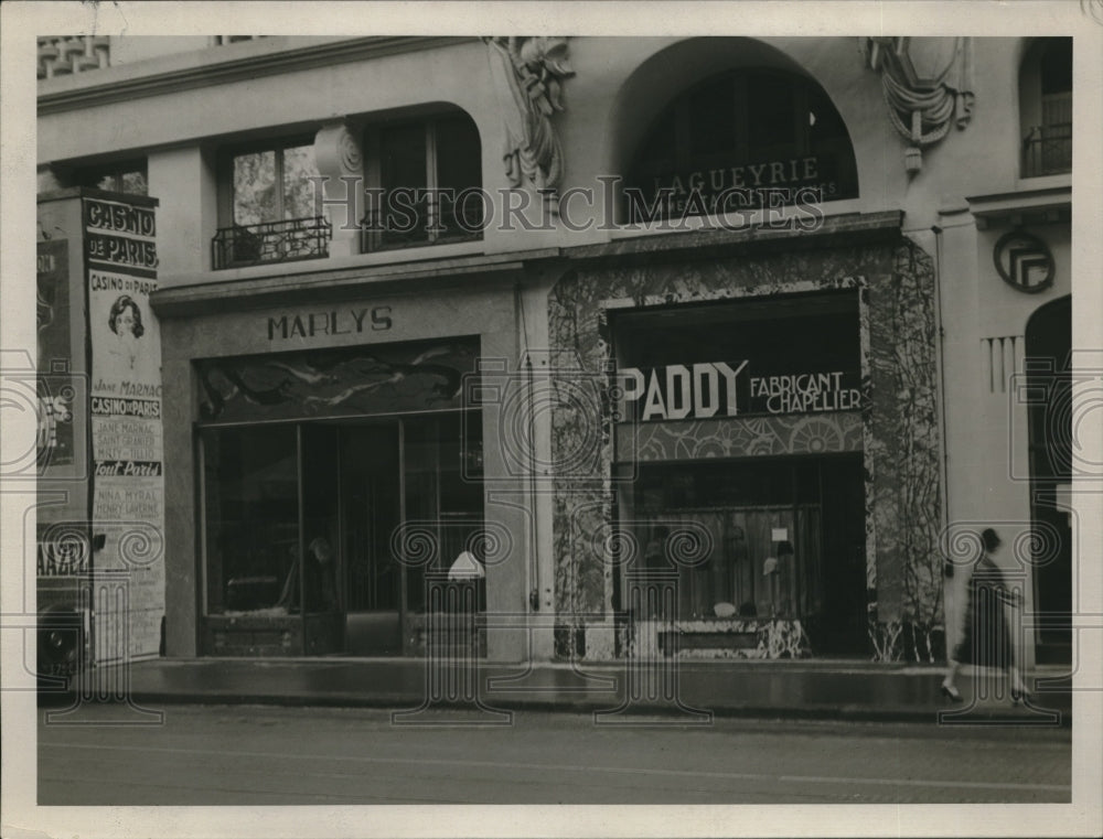 1928 Store Front Paris France-Historic Images