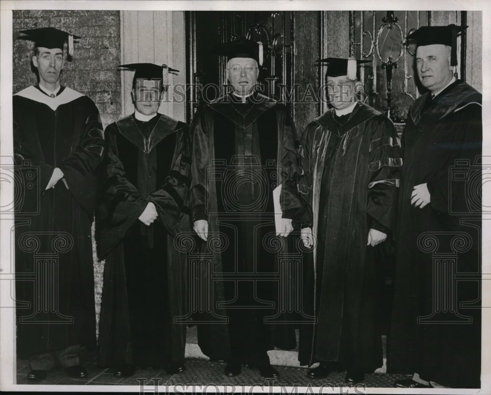 1938 Press Photo 3 college presidents received honorary doctor of laws degree. - Historic Images