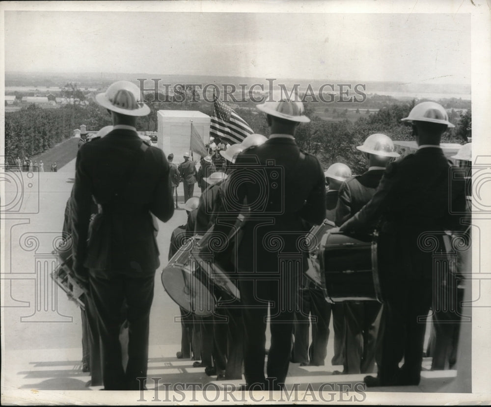 1932 Press Photo Memorial Day Ceremony At Tomb Of The Unknown Soldier - Historic Images