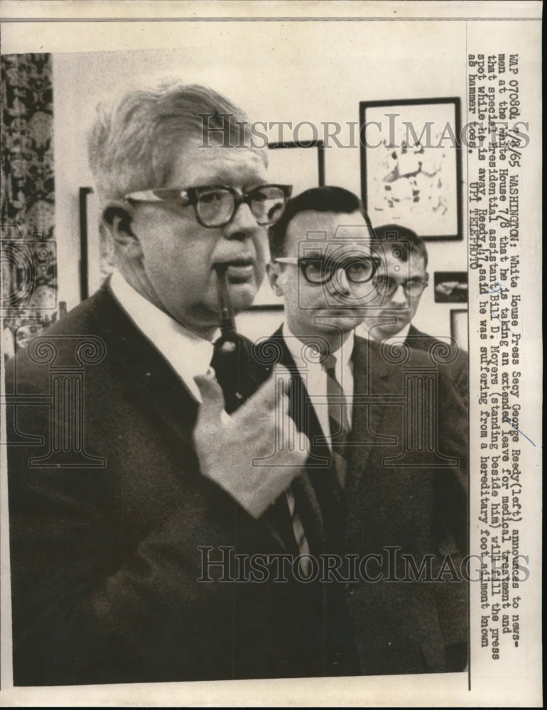 1965 Press Photo White House Secretary George Reedy - Historic Images