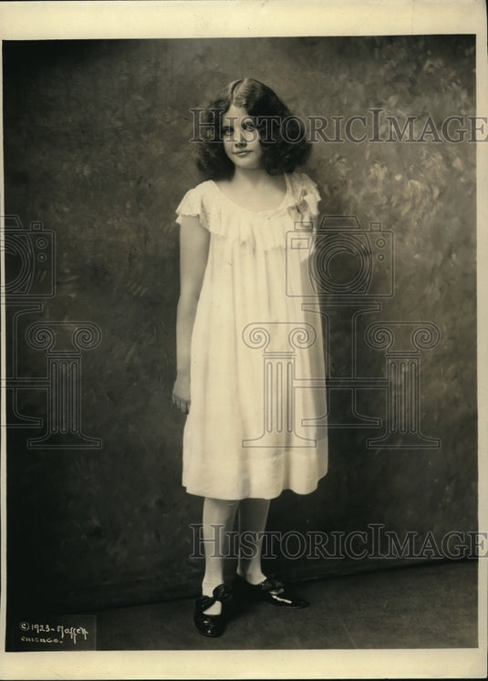 1923 Press Photo Letty Noles a child musical prodigy - Historic Images