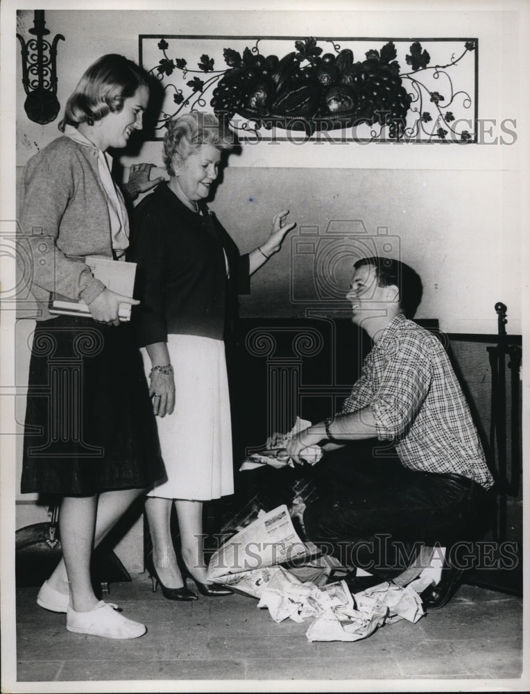 1961 Press Photo David P Rusk, son of Sec of State Dean Rusk - Historic Images