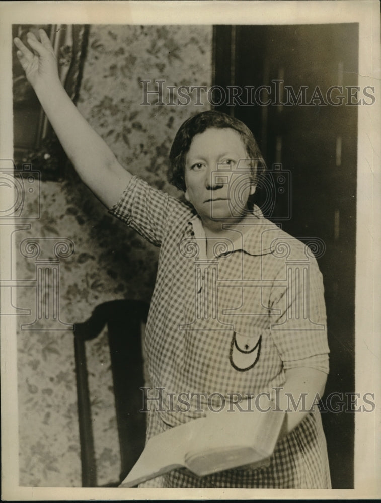 1927 Press Photo Bob Fitzsimmons widow turns evangelist. - Historic Images