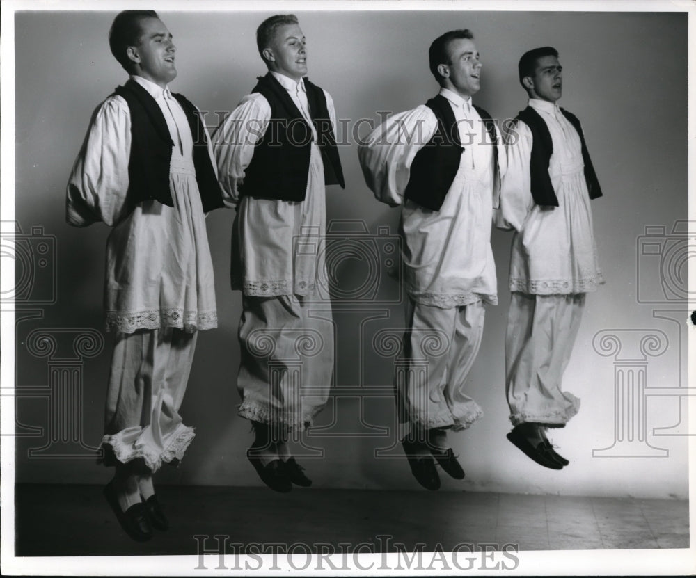 1962 Slavic Footwork Shown By Professional Dusquene Dancers-Historic Images