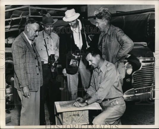 1950 Press Photo No white man ever decended 20 mile wide canyon. Los Angeles, Ca - Historic Images