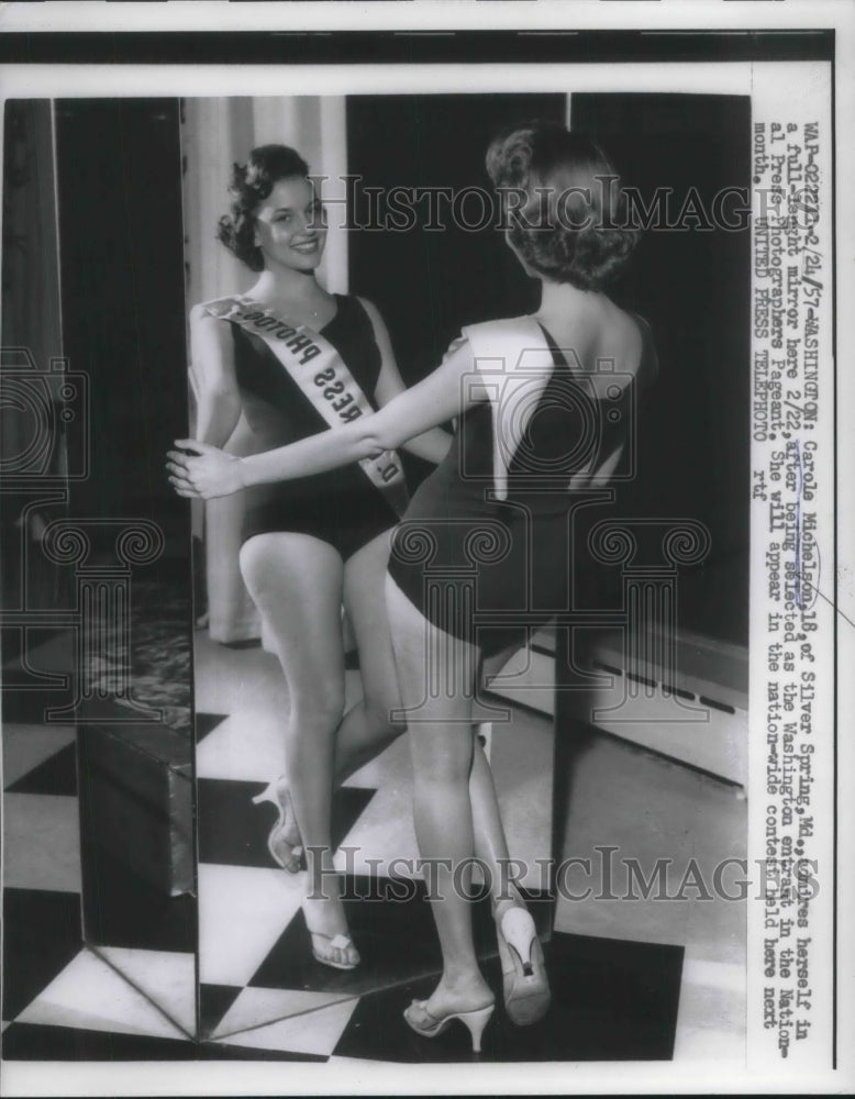 1957 Carole Michelson, entrant National Press Photographers Pageant-Historic Images