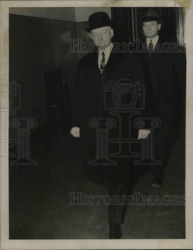 1939 Press Photo John Curry Former Chieftain of Tammany Hall Arriving at Court - Historic Images