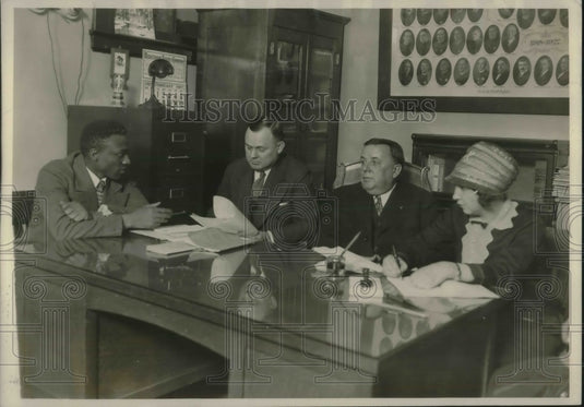 1927 Press Photo Chicago Parole board, Sam Washington,Hinton Clabough,WW Rhoades - Historic Images