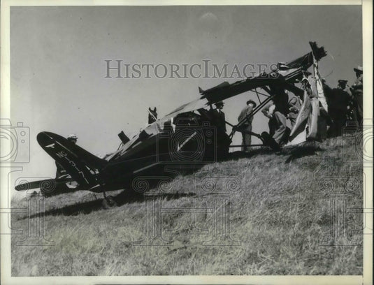 1934 Wreckage of Plane Crash Killing Robert Strong & Robert Duncan - Historic Images