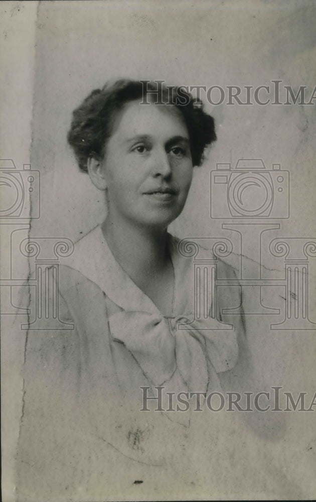 1920 Press Photo The Perfect Teacher Miss Emma Ferguson Of Oak Harbor Ohio - Historic Images