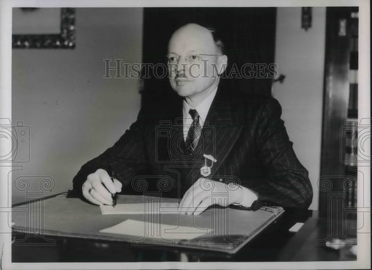 1937 Press Photo Dr Herbert B Small New President of New England Dental Society-Historic Images