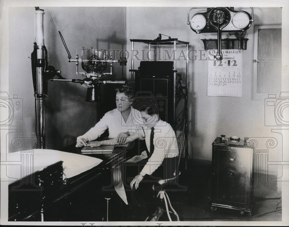 1934 Press Photo The Mariion Davies clinic in Sawtelle, California - Historic Images