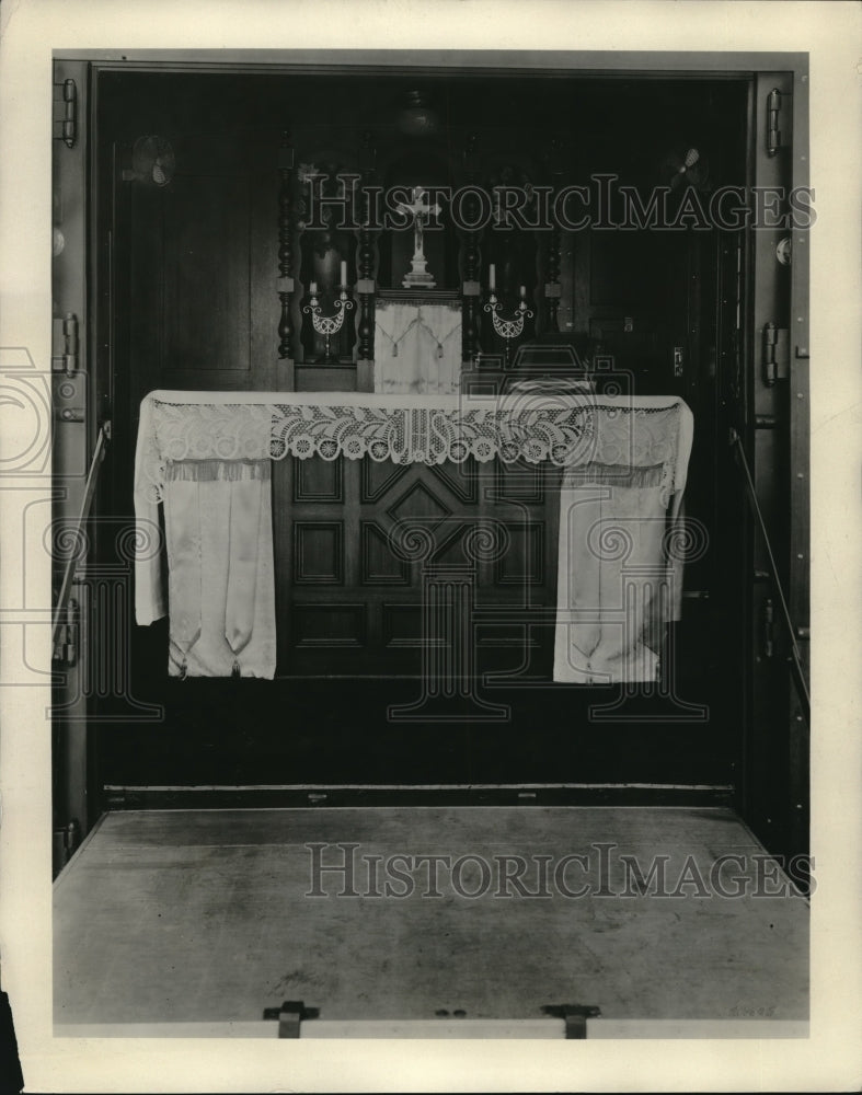 1929 Press Photo Altar at Monterey-Fresno Diocese - Historic Images