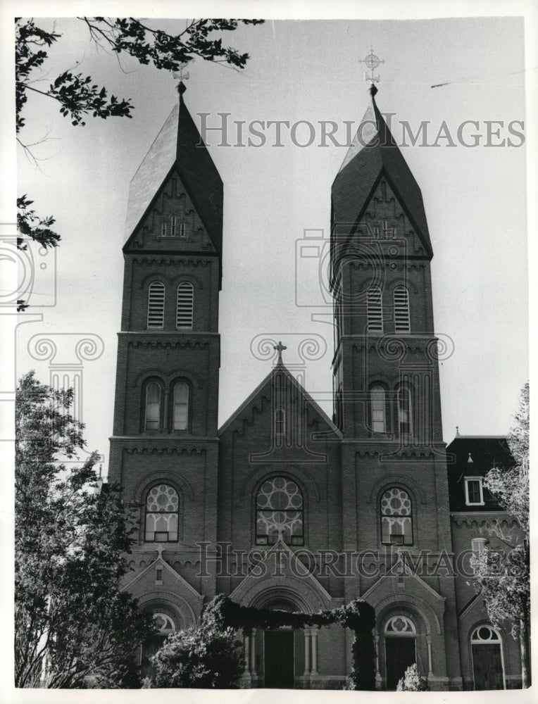 1958 Press Photo View of St. Mary&#39;s Monastery. - Historic Images