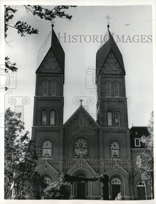 1958 Press Photo View of St. Mary's Monastery. - Historic Images