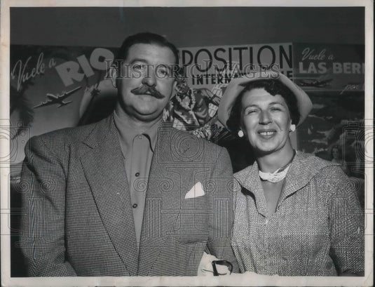Press Photo Thomas Murphy, asst US Atty & wife in Miami, Fla - Historic Images