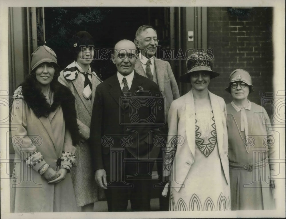 1927 Press Photo Miss Ethel L. Webb, Helen Richardson, J.A. Evans, Ola Powell, - Historic Images