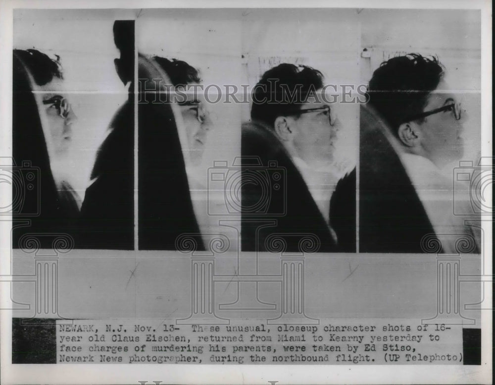 1952 Press Photo Claus Eischen Returned To Neward After Arrest - Historic Images