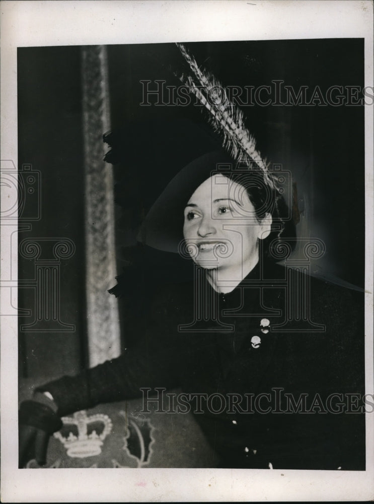 1937 Press Photo Mrs Leopold Stokowski wife Symphony Director suing for divorce - Historic Images